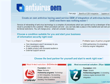 Tablet Screenshot of antivirusoem.com